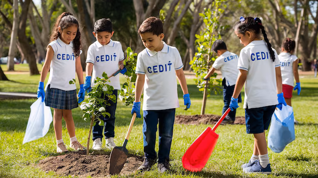 children are holding shovel garden with word fero it 972324 88419