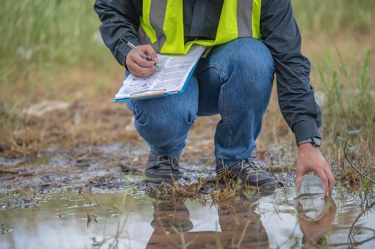 Environmental Baseline Studies environmental engineers inspect water qualitybring water lab testingcheck mineral content water soilcheck contaminants water sources 44277 23593