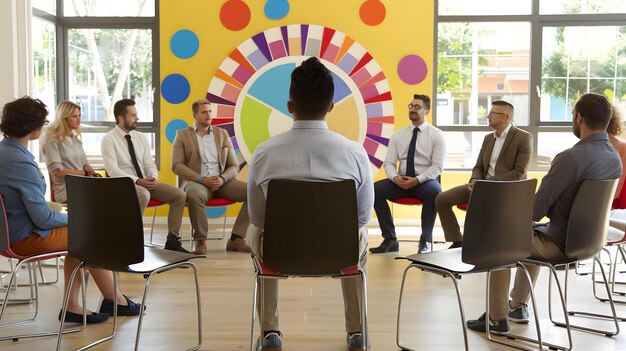 group people sitting circle modern office setting 605022 173246